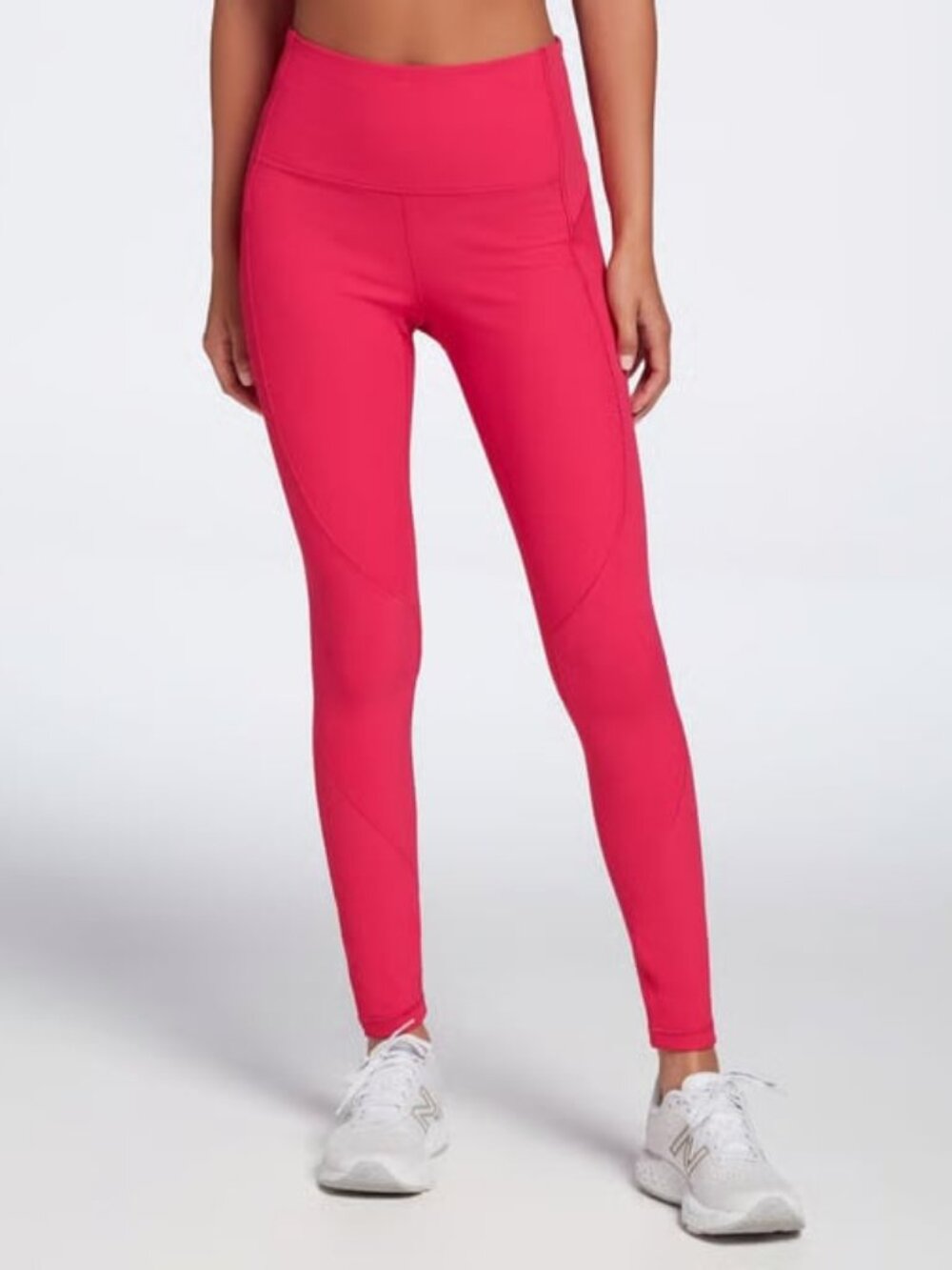 CALIA Mixed Rib High-rise 7/8 Leggings Bursting Fuchsia XXS